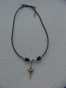  Fossil shark tooth necklace #10 
