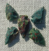  5 green with red multi colors reproduction arrowheads ks623 