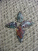  4 Specialty arrowheads reproduction multi colored points k96 