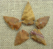 5 stone arrowheads sandalwood reproduction arrow heads sw9 