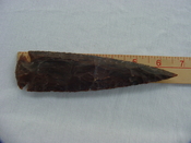  6.50" stone spearhead replica brown stone spear head point x46 