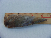  4 1/2 inch spearhead hand knapped reproduction jasper x140 