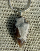  1.42" druzy arrowhead necklace reproduction drusy crystal kd311 