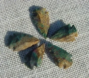  5 green with red multi colors reproduction arrowheads ks615 