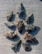  10 speckled arrowheads with spots speckled spotted replica ks507 