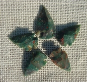  5 green with red multi colors reproduction arrowheads ks617 