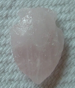  1.21" inch pink rose quartz arrowhead rose quartz chakra wrq11 