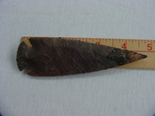  4 3/4 inch reproduction spearhead brown spear stone point x476 