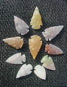  10 transparent arrowheads translucent replica arrowheads tp19 