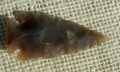  2.00" inch arrowhead replica brown stone spear head point sa398 