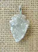  1.19 druzy arrowhead necklace replica beautiful crystal na152 