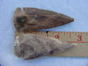 2 reproduction arrowheads arrow heads 2 3/4 inch jasper z79 