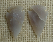  1 pair arrowheads for earrings light stone replica points ae49 