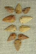  10 stone arrowheads sandalwood reproduction arrow heads sw17 