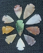  10 transparent arrowheads translucent replica arrowheads tp5 