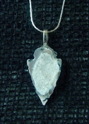 1.28" druzy arrowhead necklace reproduction drusy crystal na47 