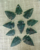  10 stone arrowheads all natural stone replica arrow heads sa478 