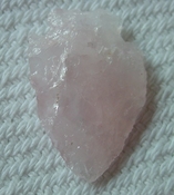  1.38" inch rose quartz arrowhead large rose quartz chakra wrq4 