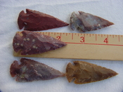  5 reproduction arrowheads 2 1/4 inch jasper adc38wb 