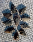  10 speckled arrowheads spotted reproduction arrowheads ks536 