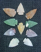  10 transparent arrowheads translucent replica arrowheads tp88 