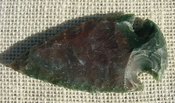  3.50" stone spearhead natural patina replica wide point jw48 