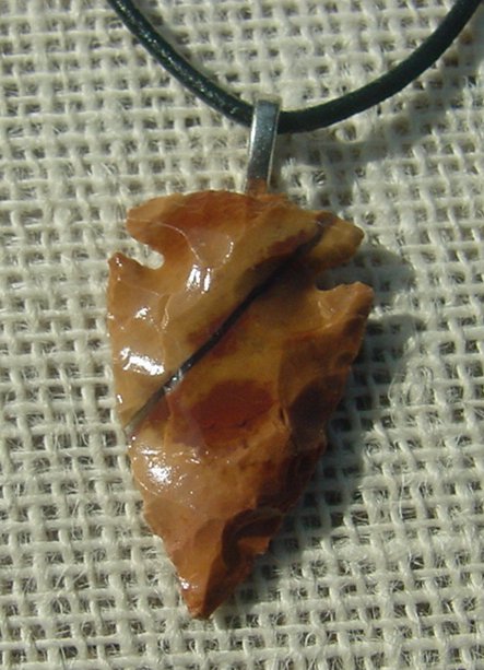1.43" arrowhead necklace replica arrow head point necklace na143