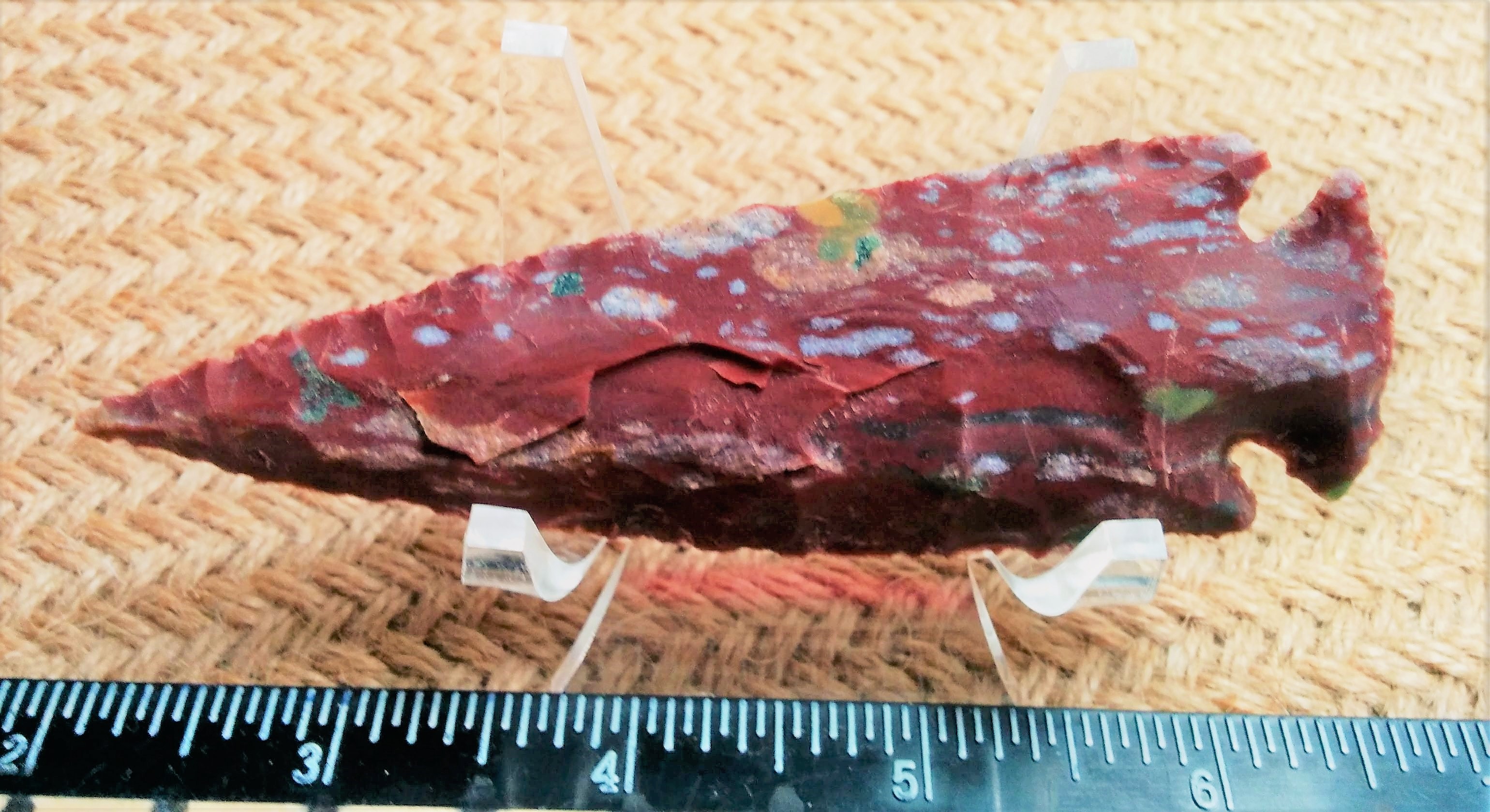 4 inch spearhead reproduction stone point arrowhead ya326