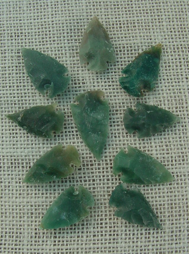 10 transparent arrowheads translucent replica arrowheads sa376