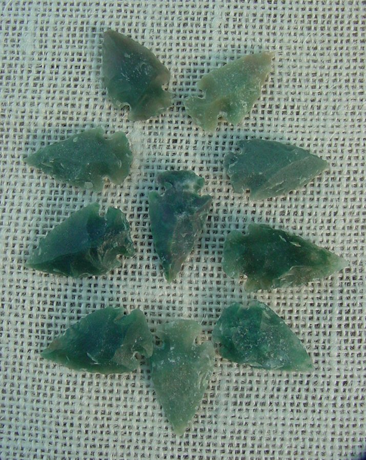 10 transparent arrowheads translucent replica arrowheads sa377