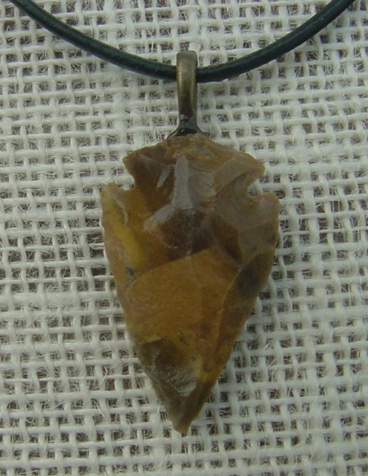 Arrowhead necklace 1.37" replica arrowhead point necklace na141