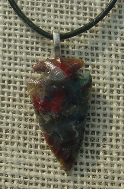 Arrowhead necklace 1.45" replica arrow head point necklace na148